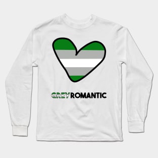 LGBTQ+ Grayromantic Heart- Love Long Sleeve T-Shirt